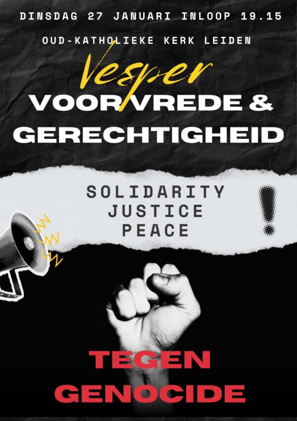 Vesper voor Vrede en Gerechtigheid – tegen Genocide